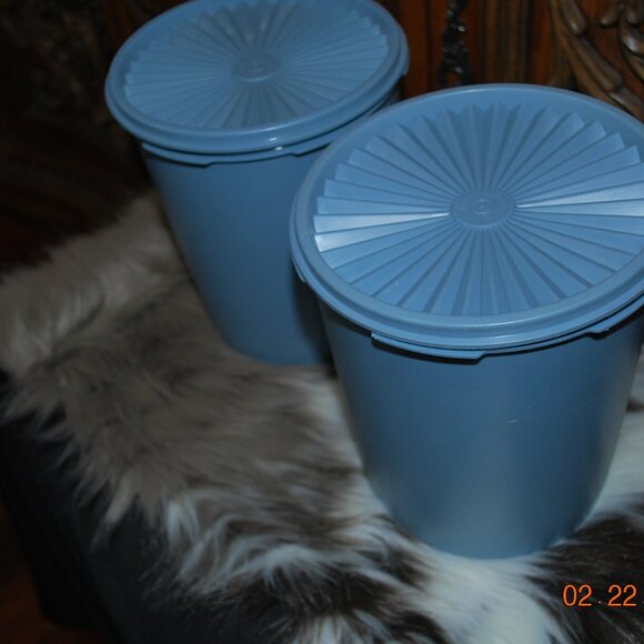 Amazon.com: Tupperware Heritage Collection, New 36 Piece  Vintage Blue Tupperware Storage Containers